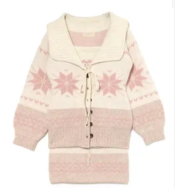 andmary Heart nordic cardigan set up