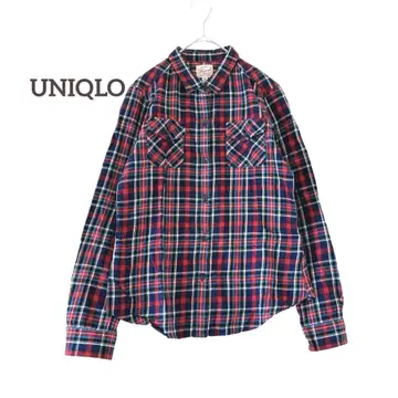 [유니클로] 오센틱 플란넬 셔츠 올드 체크 긴팔