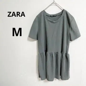 A162 자라/무릎 기장 원피스/M/그레이/심플