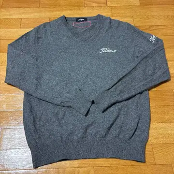 타이틀리스트 긴팔 V넥 스웨터 골프 남성용