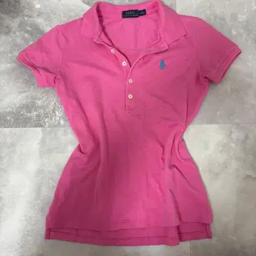 랄프 로렌 핑크 피케 셔츠 XS