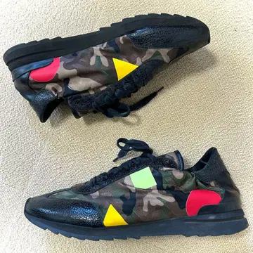 미 중고 필립 모델 카모플라주 멀티 컬러 스니커즈 42 약 27cm