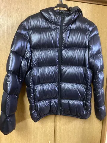 유니클로+J 후드 부착 다운 자켓 M 블랙