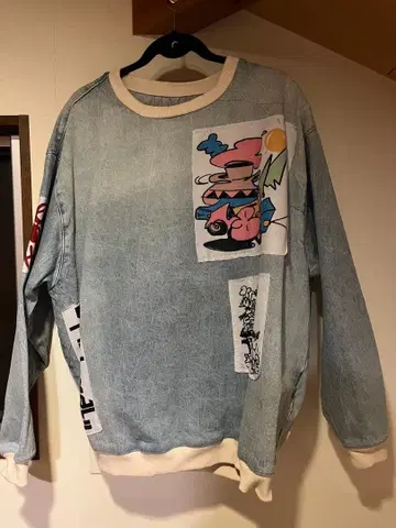 ZARA 그래픽 프린트 트레이닝복 XL