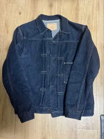 UCHIDA HOUSEI 데님 자켓 내전 쌍사 데님