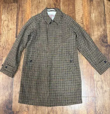 빔즈플러스 발라칼라 코트 해리스 트위드 건클럽 체크 사이즈 S
