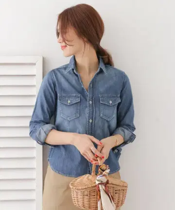 데님 셔츠