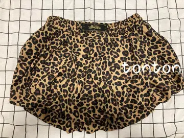 BadBlood 레오파드 무늬 미니 스커트 허리밴딩