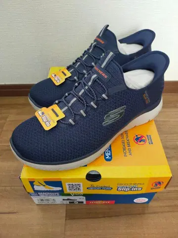 [ 새상품 ] SKECHERS 핸즈프리 슬립인즈 네이비 27cm