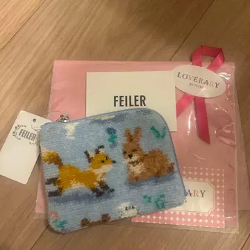 FEILER 윈터 애니멀즈 L자 파우치 블루