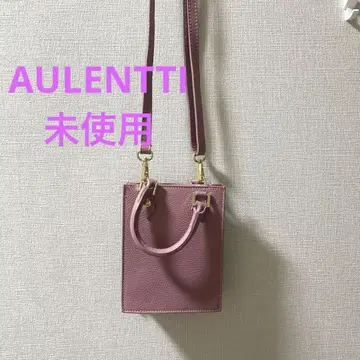 AULENTTI 핑크 가죽 숄더백
