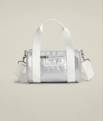 Wilson 윌슨 미니 더플 숄더 백 실버