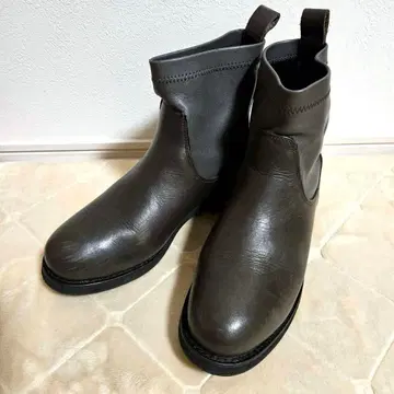 [ modello ] 숏 기장 사이드 고어 부츠 브라운 22.5cm