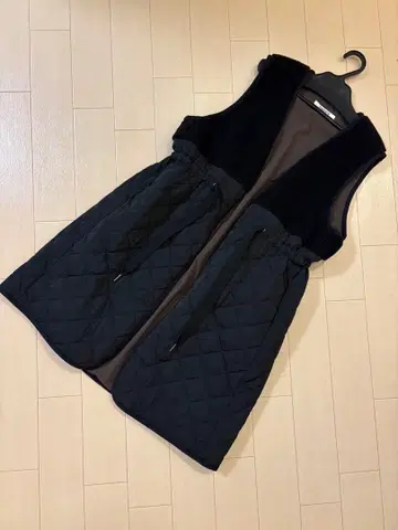 미사용 새상품 RADIATE 퀼팅 보아 베스트 블랙