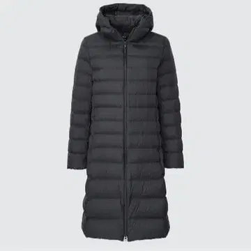 유니클로 울트라 라이트 다운 후디드 코트 L 사이즈 블랙 새상품급