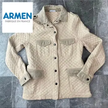 여성용 ARMEN 아멘 퀼팅 자켓 자켓 베이지