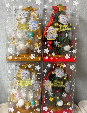 치이카와 (먼작귀) 크리스마스 트리 4개 세트