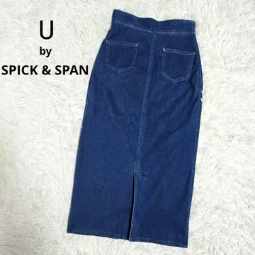 [ SPICK & SPAN ] 스픽 앤 스팬 데님 롱 스커트