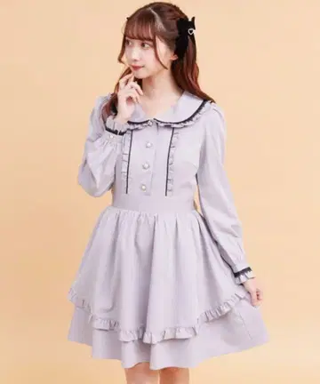 SecretHoney 시크릿허니 에이프런풍 원피스 핑크 리본