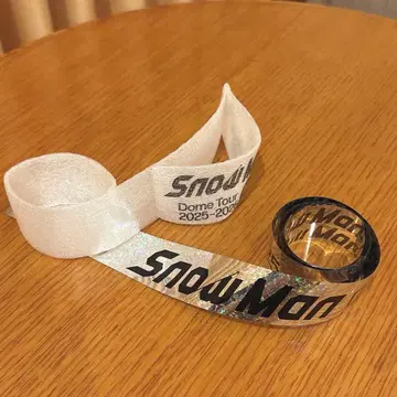 SnowMan Snow Man ON 돔 라이브 낙하물 은색 테이프 음표