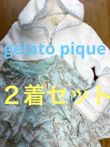 2벌 세트 젤라또피케 룸웨어 후드티 보아