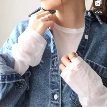 JOURNAL STANDARD 크루넥 시어 롱 T셔츠