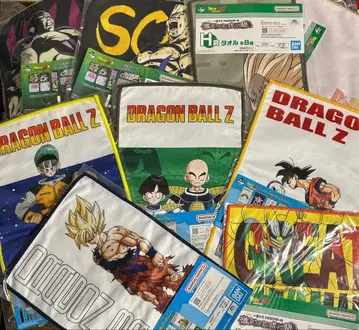 드래곤볼 제일복권 H상 & I상 타월 8개 묶음 판매