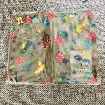 [ 새상품 ] 페이퍼 메쉬 파우치 하이디 베이지