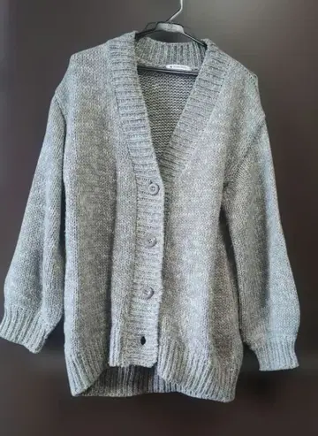 GLOBAL WORK 그레이 니트 가디건 M