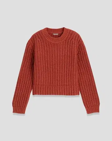 띠어리 럭스 키 니트 빨간색 38