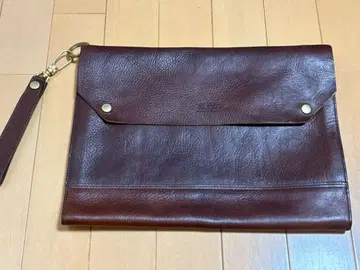 AS2OV 아소브 클러치백 브라운 소가죽 가죽