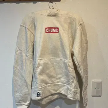 CHUMS 후드 부착 후드티 M 사이즈 크림