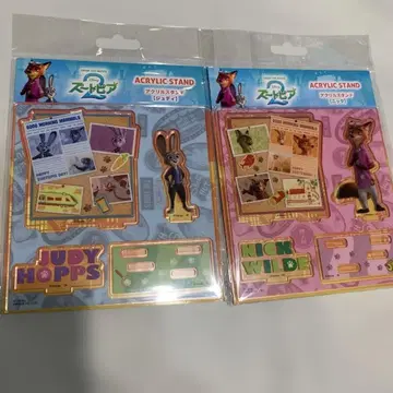 주토피아2 닉 주디 아크릴 스탠드 2개 세트