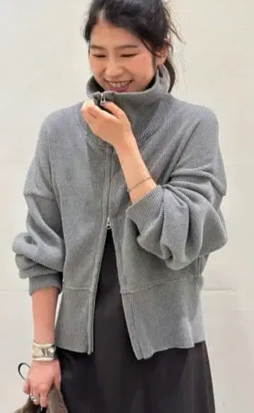 AP STUDIO [ AMERICANA/아메리카나 ] 스탠드 지퍼 블루종