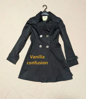 바닐라 컨퓨전 블랙 트렌치코트