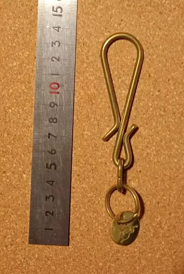 카와타코 놋쇠 브라스 키 후크 키링