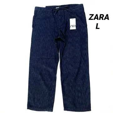 새상품 ZARA 자라 릴랙스핏 와이드 스트레이트 팬츠 데님 L 사이즈