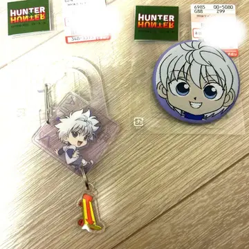 시마무라 HUNTER x HUNTER 카라비너 포함 키링 캔뱃지