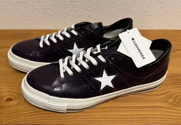 레어 택 포함 미사용 컨버스 와스타 J 가죽 블랙 체리 일본제