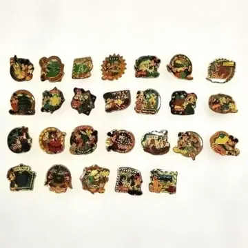 Disney 세계 여행 컬렉션 핀 배지 전 26개 묶음 판매