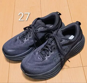 호카 본디 8 / 27cm 엑스트라 와이드(4E) 올 블랙