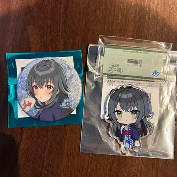 학마스 니와노유 츠키무라 테마리 캔뱃지 아크릴 스탠드 2세트