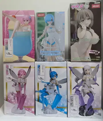 Re: 제로 우사키쨩은 놀고 싶어! 라운드 원 한정판 피규어 6체 세트