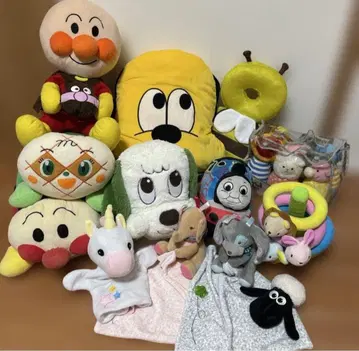 호빵맨 멍멍이 토마스 링 던지기 볼링 봉제 인형 묶음 판매