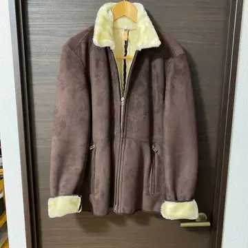 [ 미사용 새상품 ] 브라운 스웨이드 자켓