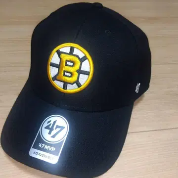 47 BRAND x NHL 보스턴 블루인스 자수 캡 BRUINS 블랙