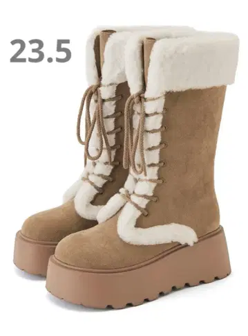 GRL 스웨이드 무스탕 레이스업 부츠 [zr1330] 그레일 카멜