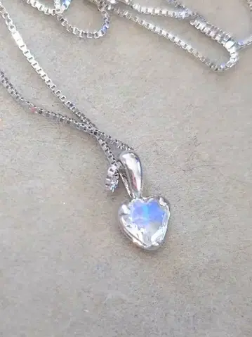 중고 블루문스톤 목걸이 K14WG