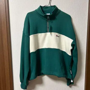 FILA 휠라 속기모 맨투맨 하프 지퍼 여성용 L 사이즈