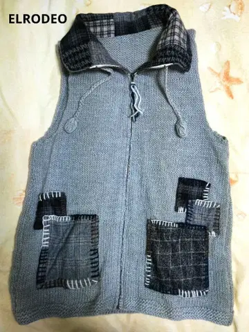 EL RODEO 엘르로데오 후드티 베스트 울 그레이